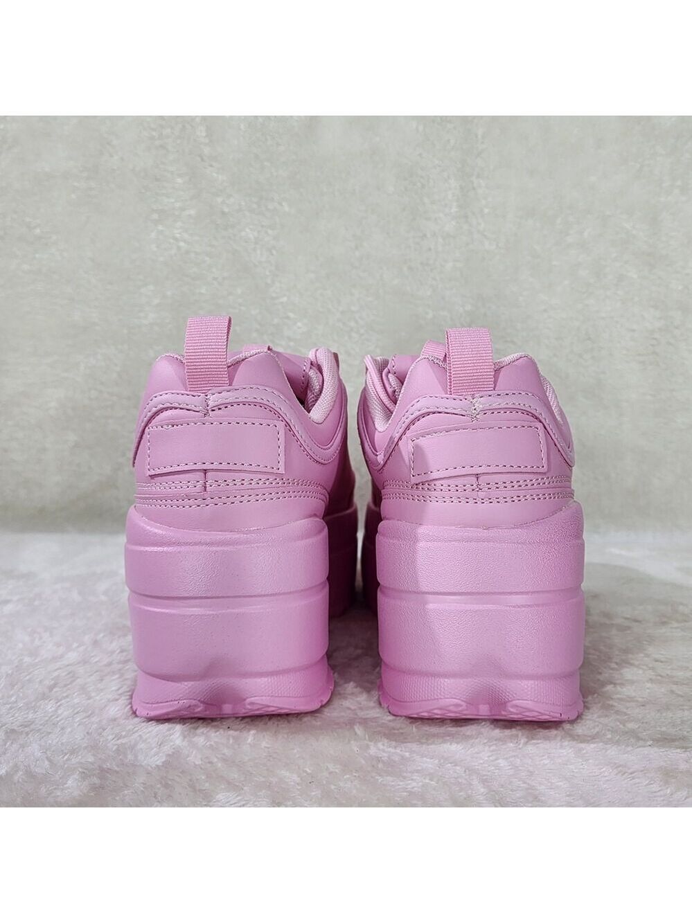 NIB Ultra Cush Baby Light Pink Platform Sneakers - Picture 5 of 7